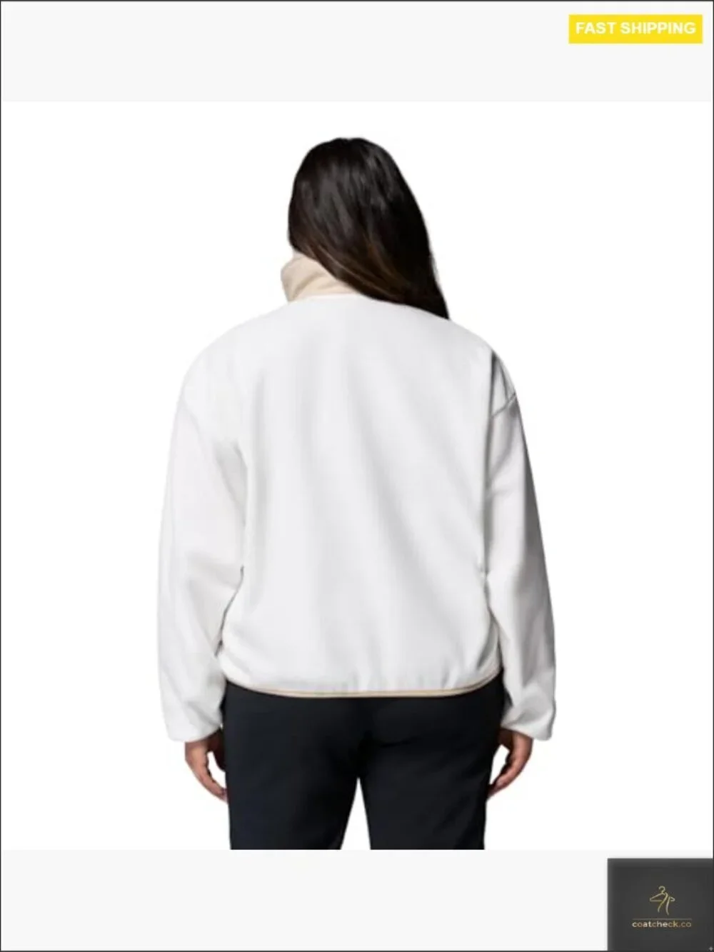 Half Zip Fleece Jacket Pullover Soft Cozy Recycled Polyester Regular Fit